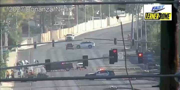 One critically injured after three-car crash in east Las Vegas