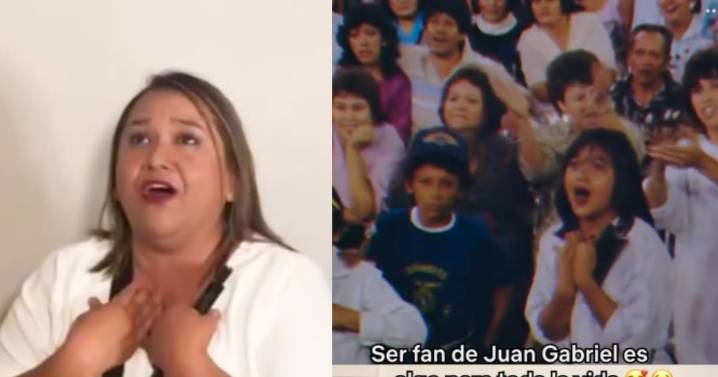 Alicia González, originaria de Mexicali, Baja California revive gran momento en la Plaza Calafia con Juan Gabriel.