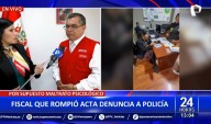 Fiscal que rompió acta denuncia a policía por presunto "maltrato psicológico"