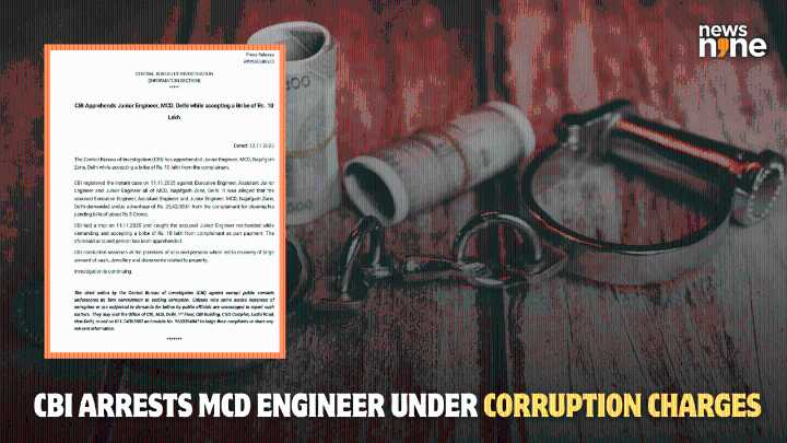 Delhi: MCD engineer caught accepting Rs 10 lakh bribe; CBI raids across multiple locations