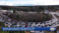 Massive traffic backups, full parking lot for Black Friday at Merrimack Outlets