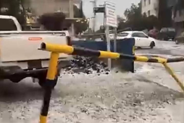 Lluvias intensas, fuertes ráfagas de viento y granizo. Una tormenta eléctrica sorprendió a Bariloche