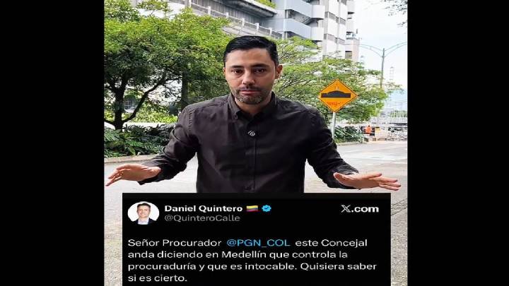 Presidente del Concejo de Medellín anuncia demanda contra Daniel Quintero