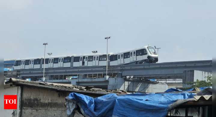 Watch: Mumbai monorail tilts at Wadala–GTB Nagar station; sparks swift response from officials