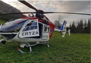 Rescatan en helicóptero a un montañero accidentado en Arditurri