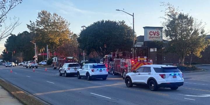 Car vs. pedestrian crash shuts down Greenville intersection