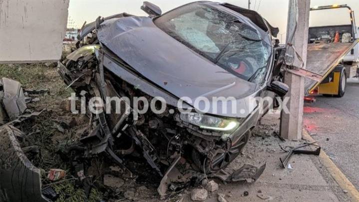 Atasco en el Periférico por choque, volcadura y atropello