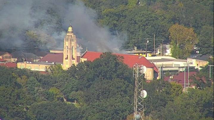 First responders working reported fire near Sacred Heart of Jesus Catholic School