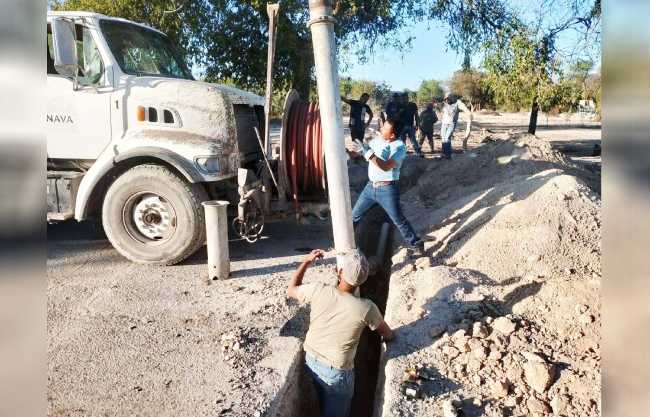 Liberan red de drenaje en Nava