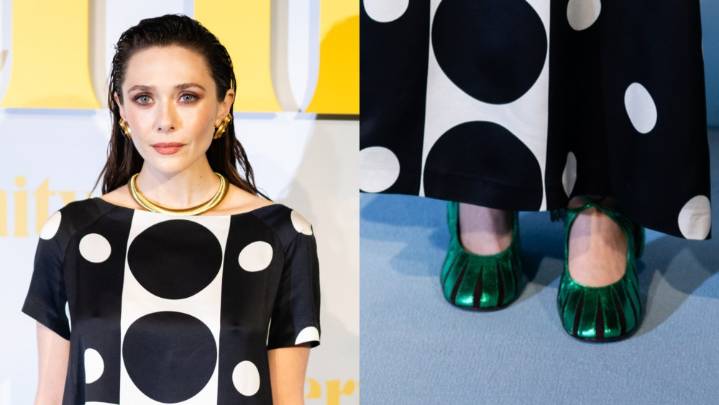 Elizabeth Olsen's Shoe Choice Adds Drama to Her 'Eternity' Premiere Look