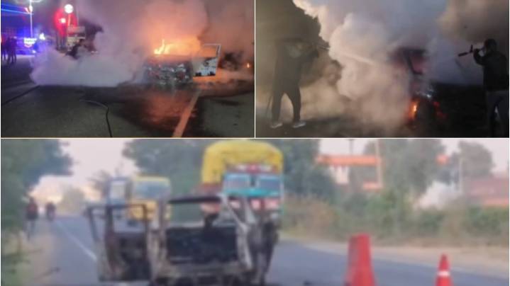 Newborn Baby, 3 Others Charred To Death As Ambulance Catches Fire in Guj India News