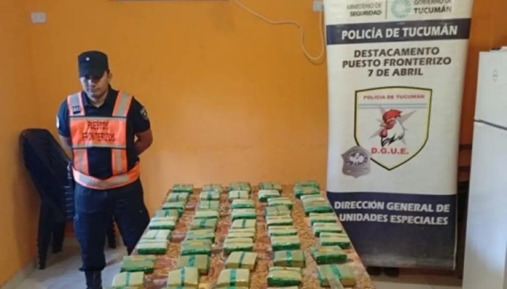 Un camión de encomiendas quiso entrar a Tucumán con una carga de marihuana y hojas de coca
