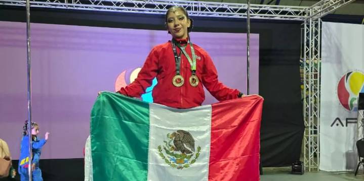 Oaxaca tiene campeona mundial en Pole Sports: Mía Morales, artífice del histórico logro