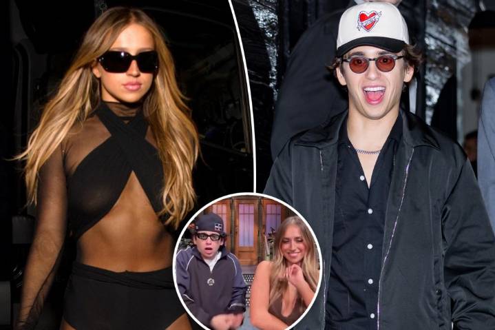 Exclusive | Marcello Hernandez reunites with Bad Bunny dance partner Tate McRae at 'SNL' afterparty