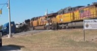 Video captures train colliding with 18-wheeler outside San Antonio