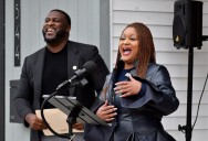 Gary officials cut ribbon on newly constructed Aetna home