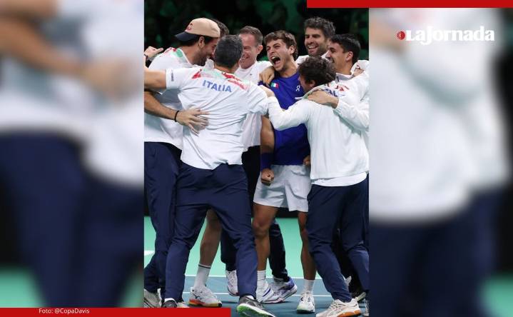Italia vence a España y conquista su tercera Copa Davis consecutiva