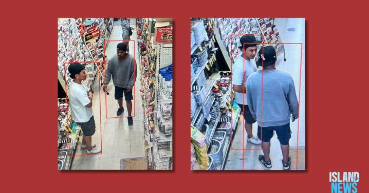 Hilo theft: Police seek help to find two men caught on camera
