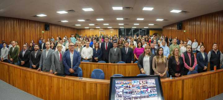 Dialogan sobre la reforma electoral sociedad tamaulipeca, universitarios y autoridades estatales y federales en la UAT