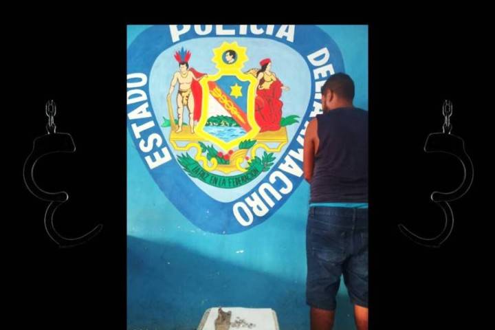 Tenía 30 piedras en un calcetín en doble fondo del pantalón y Polidelta las halló