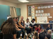 High school athletes cherish reading days at Glendale elementary