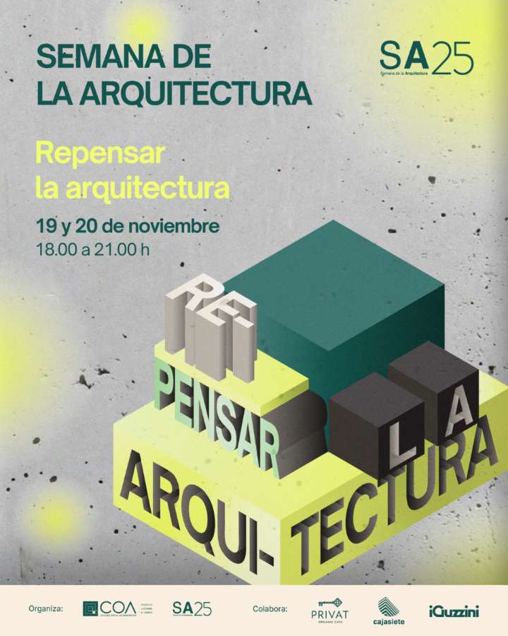 El COA inaugura su Semana de la Arquitectura 2025 con Iñaqui Carnicero