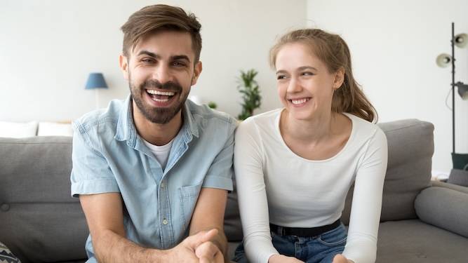 Girlfriend making jokes about porn tropes to see if he gets them