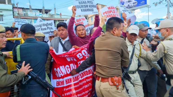 Day before restart of Manipur’s biggest tourism fest, protesters clash