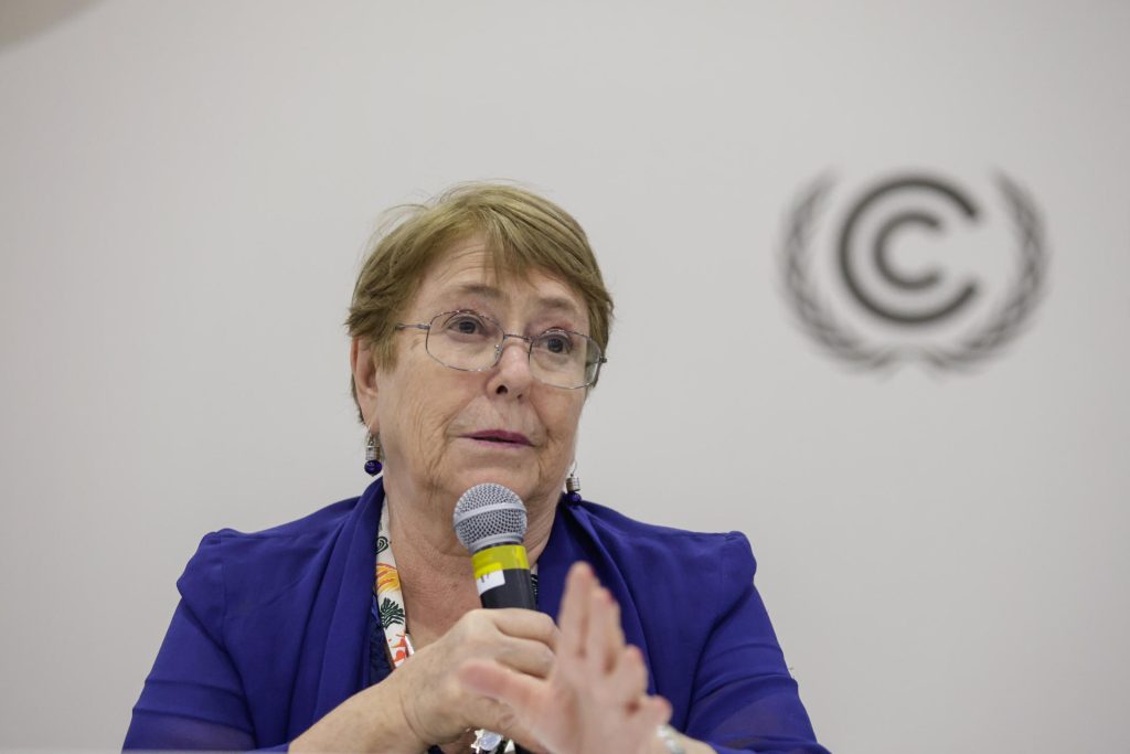 Michelle Bachelet pide poner a las personas en el centro de la lucha climática en la COP30
