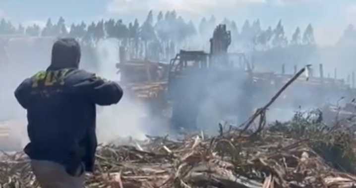 Cuatro atentados en La Araucanía en 48 horas: siete máquinas destruidas