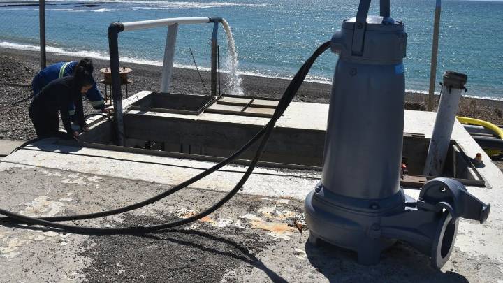 Prueban segunda bomba de extracción de agua de mar