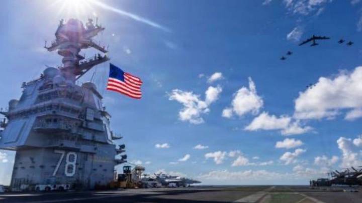 Portaaviones USS Gerald R. Ford ya está en el Caribe para operaciones contra redes criminales