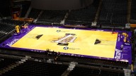 Lakers to use usual court for NBA Cup after slipping issues