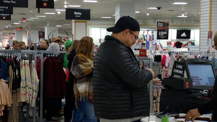 'We're just here for fun': Black Friday shoppers not deterred by long lines