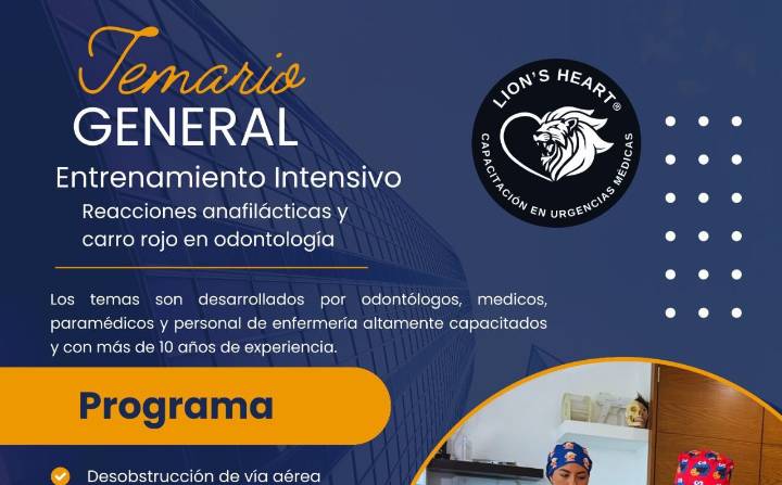 Capacítate en la UA de C con el entrenamiento intensivo «Reacciones Anafilácticas y Carro Rojo en Odontología»