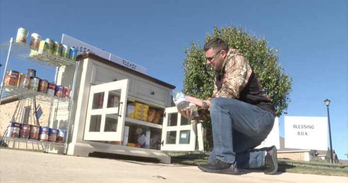 Temple resident creates community blessing box, offering free food and supplies through Christmas