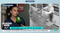 Habla una de las víctimas del robabragas de Barcelona: "Las huele, mueve la lengua por su paladar como si fuera delicioso"