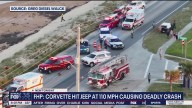 Corvette driver was going 110 mph before crash: FHP