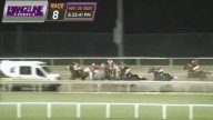 Ambulance driving wrong way onto track forces abrupt halt to Evangeline Downs race