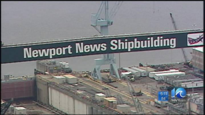 Over 100 workers laid off from the Newport News Shipbuilding division: HII