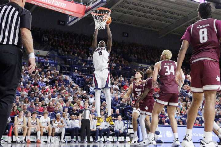 No. 21 Gonzaga opens season with 98-43 win over Texas Southern