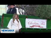 Melania Trump welcomes the White House Christmas tree