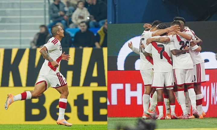 La selección peruana empató 1-1 con Rusia en San Petersburgo