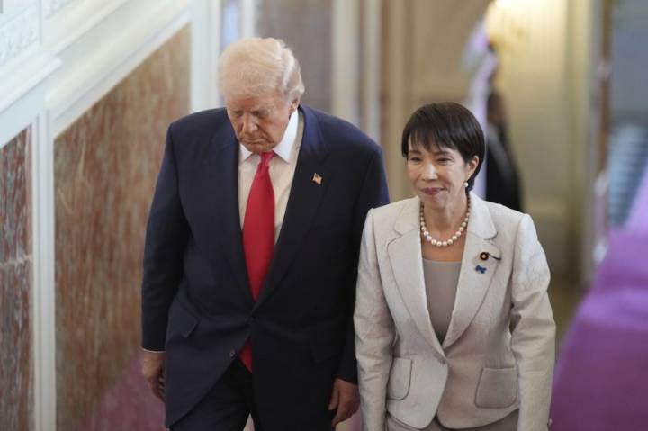Japan’s leader says she spoke with Trump amid China dispute