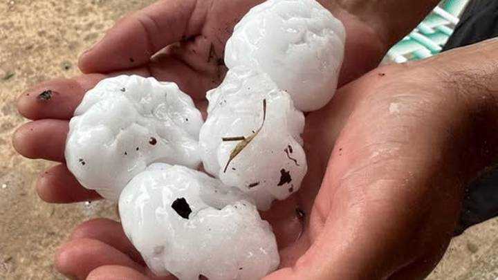 Granizo en el Valle de Calamuchita y localidades con más de 120 milímetros de lluvia caída