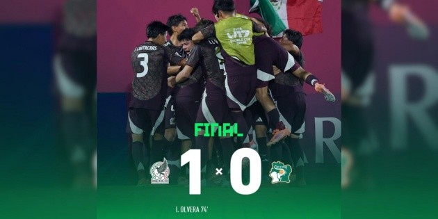 México logra triunfo vital ante Costa de Marfil en el Mundial Sub