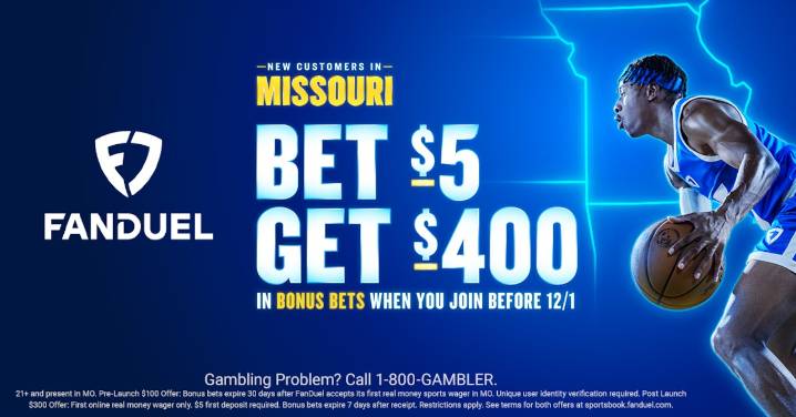 FanDuel promo code: New $400 bonus for Missouri sports betting launch!