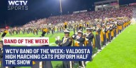 WCTV Band of the Week: Valdosta High Marching Cats perform during halftime