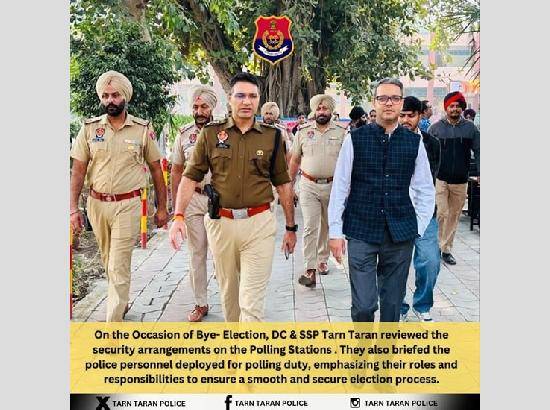 DC, SSP Tarn Taran review security arrangements as voting underway [ FULL VIEW ]