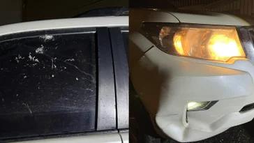 Balacera contra la camioneta del senador Ortega